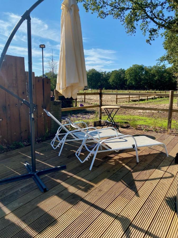 Luxe Finse Kota Met Jacuzzi En Saunabarrel De Zandhoef Eersel Exteriör bild